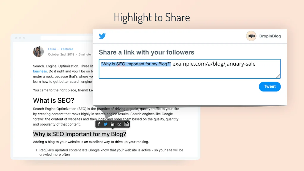 DropInBlog for Shopify screenshot 7 of 9