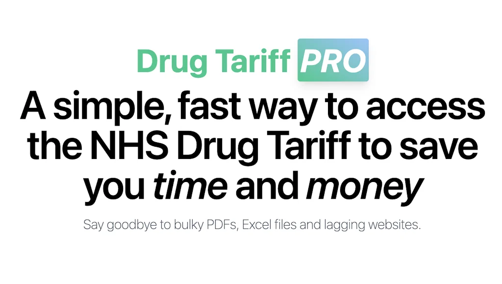 Drug Tariff Pro screenshot 1 of 4