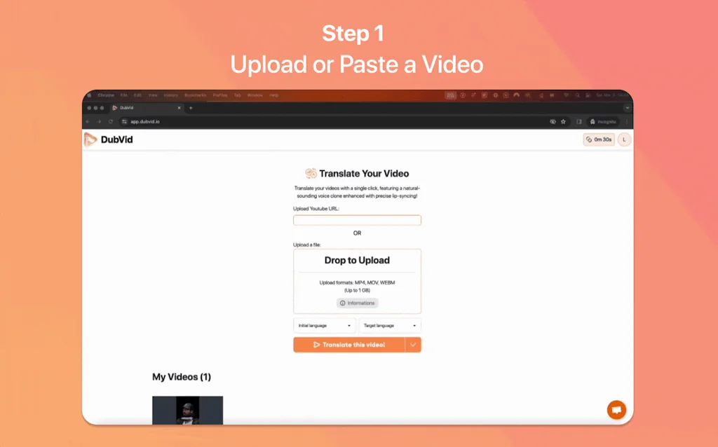 DubVid screenshot 3 of 6