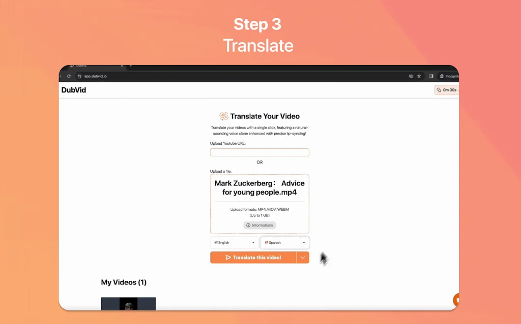 DubVid screenshot 5 of 6
