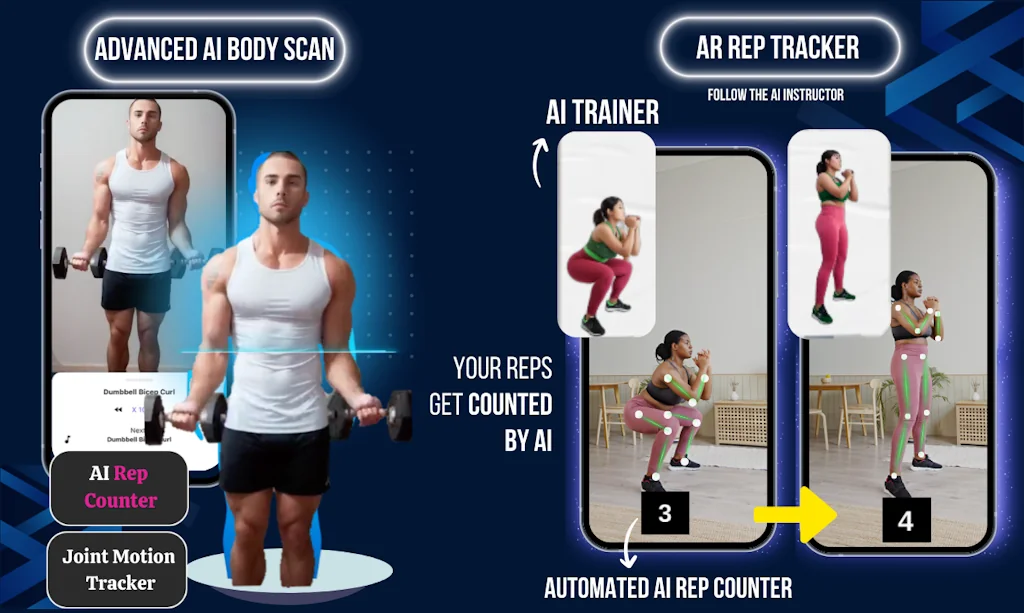Dumbbell AI: Motion Tracking Fitness App screenshot 4 of 9