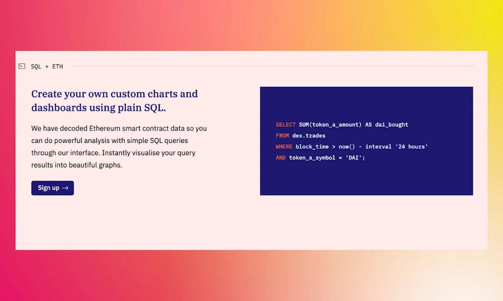 Dune Analytics screenshot 3 of 4