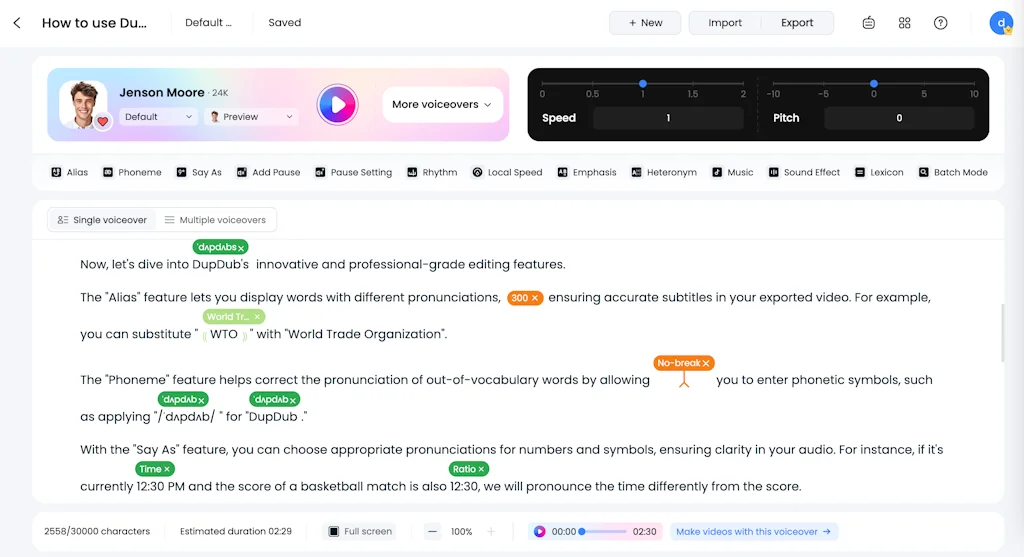 DupDub screenshot 3 of 3