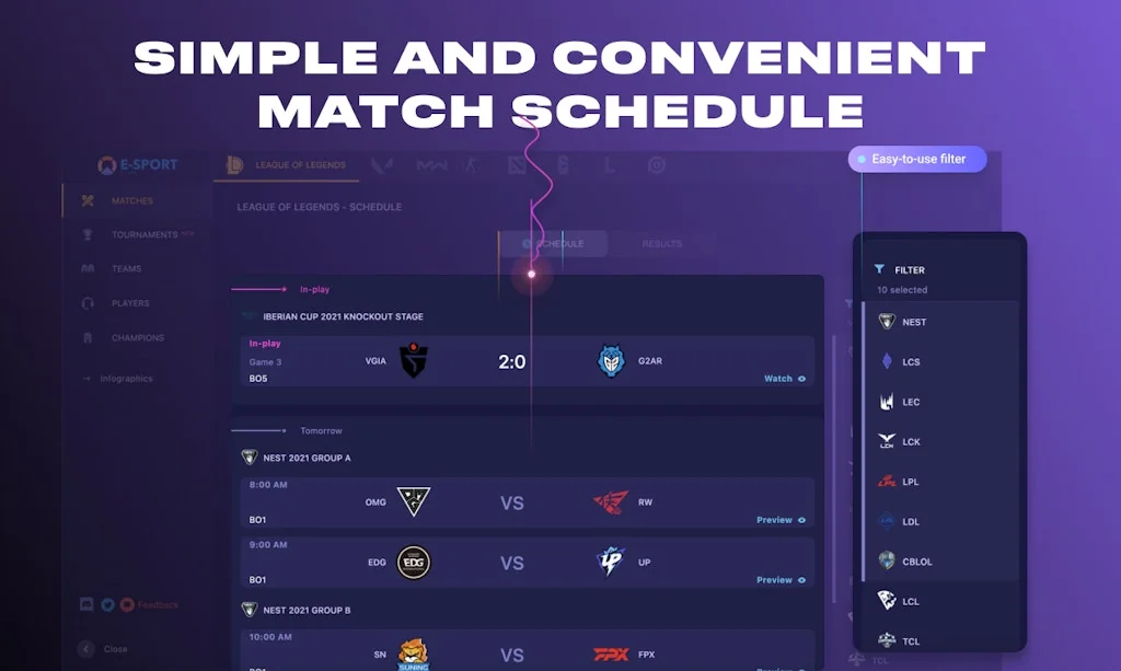 E-SportStats screenshot 2 of 6