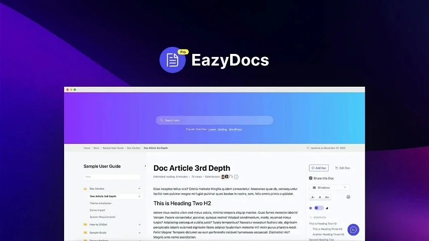 EazyDocs screenshot 2 of 5
