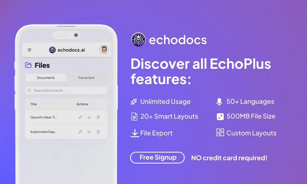 echodocs.ai screenshot 2 of 3