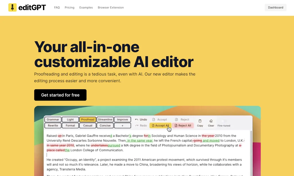 editGPT screenshot 1 of 3