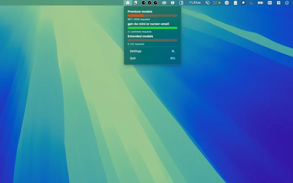 Editor Usage for Cursor AI screenshot 1 of 1