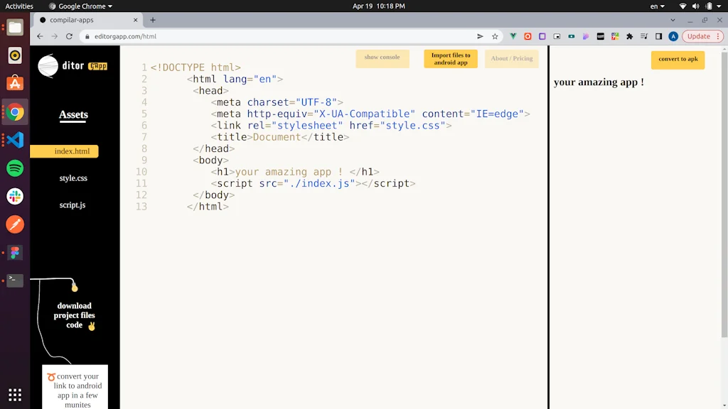 EditorGapp v1.0.0 screenshot 1 of 6
