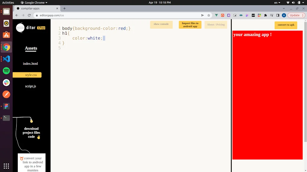EditorGapp v1.0.0 screenshot 2 of 6