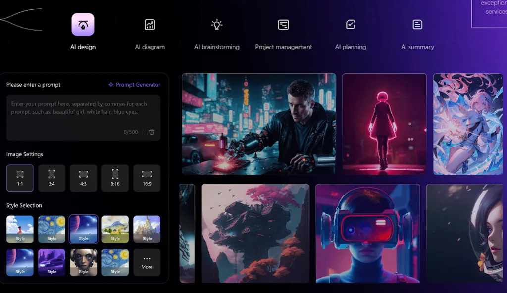 Edraw AI ——AI Diagramming Software screenshot 1 of 3