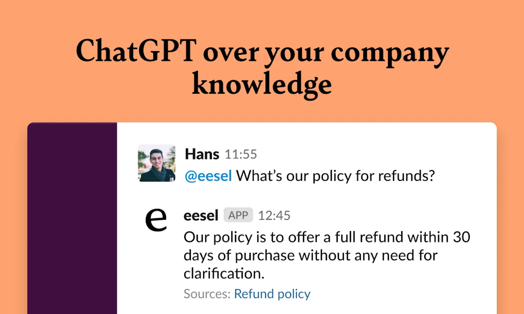 eesel AI screenshot 1 of 3