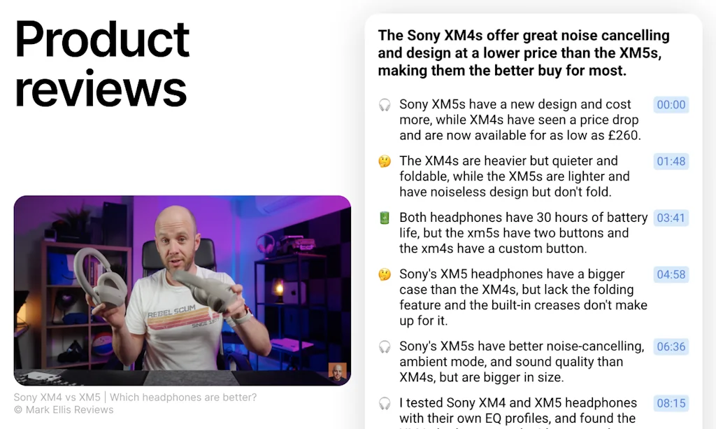 Eightify — AI Youtube Summary screenshot 4 of 10