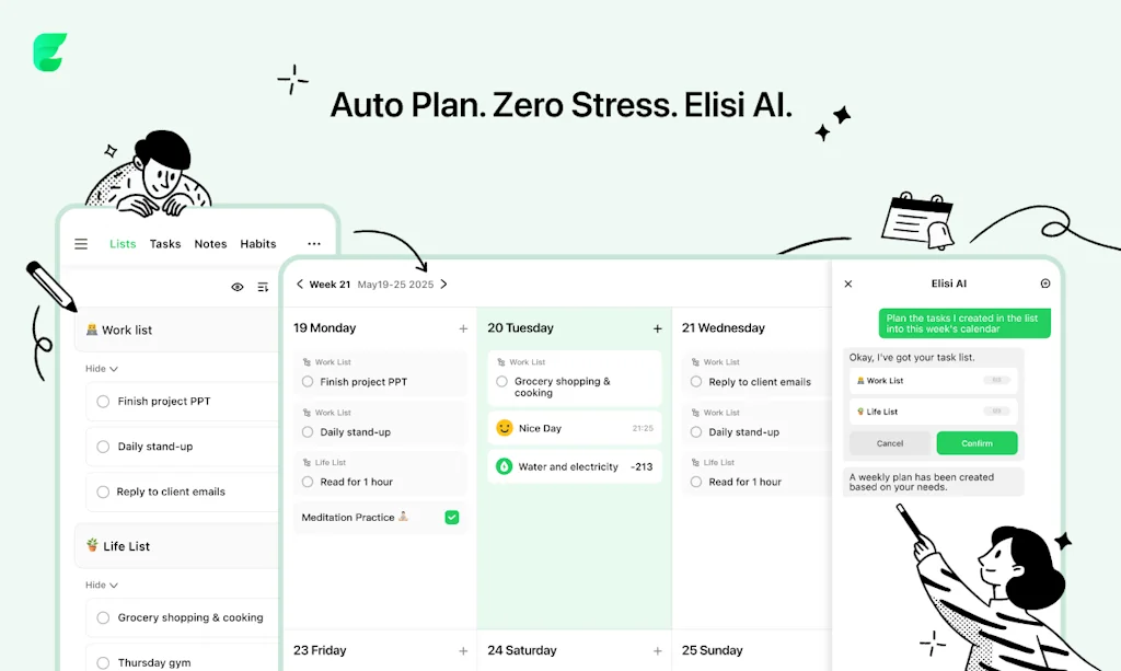 Elisi : AI-powered Goal Management App screenshot 1 of 3