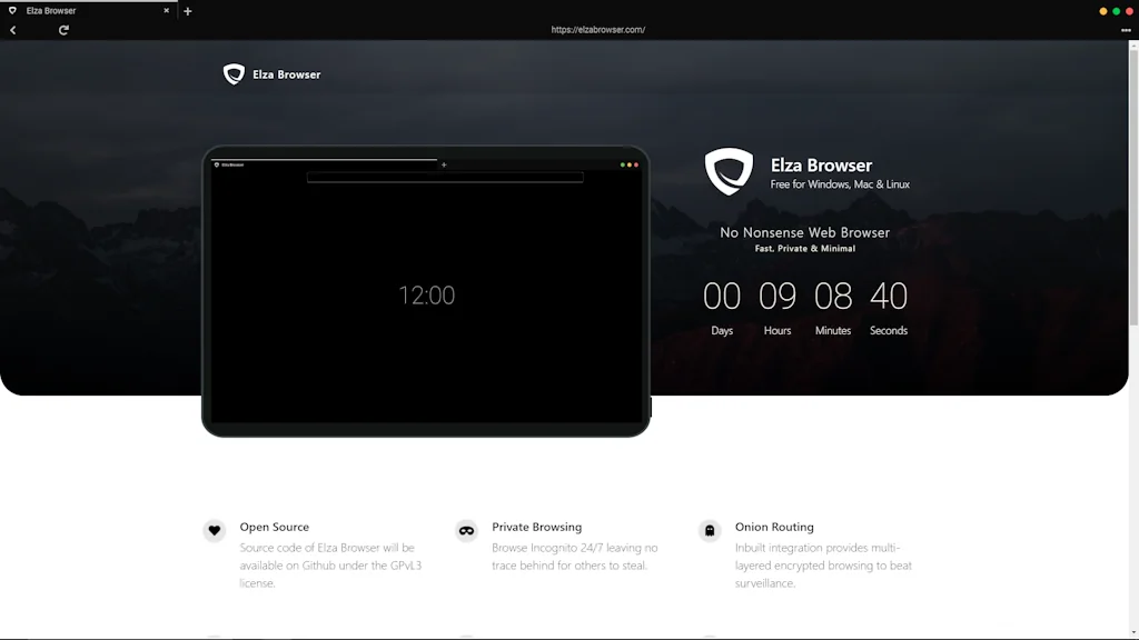 Elza Browser screenshot 2 of 4