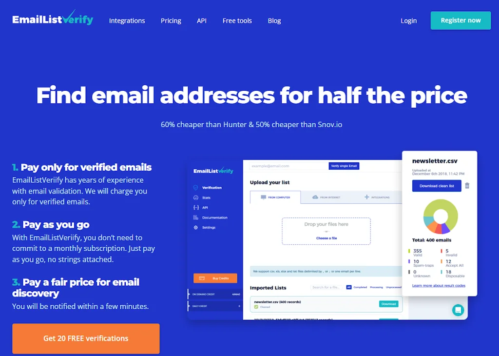 Email List Verify screenshot 2 of 3