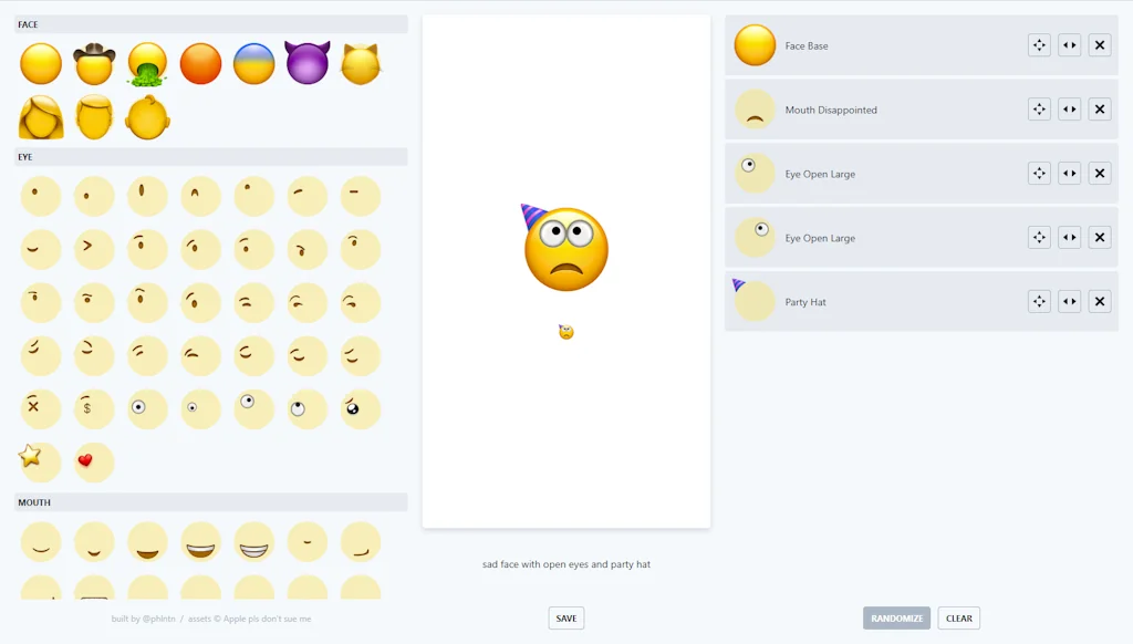 Emoji Builder screenshot 1 of 3