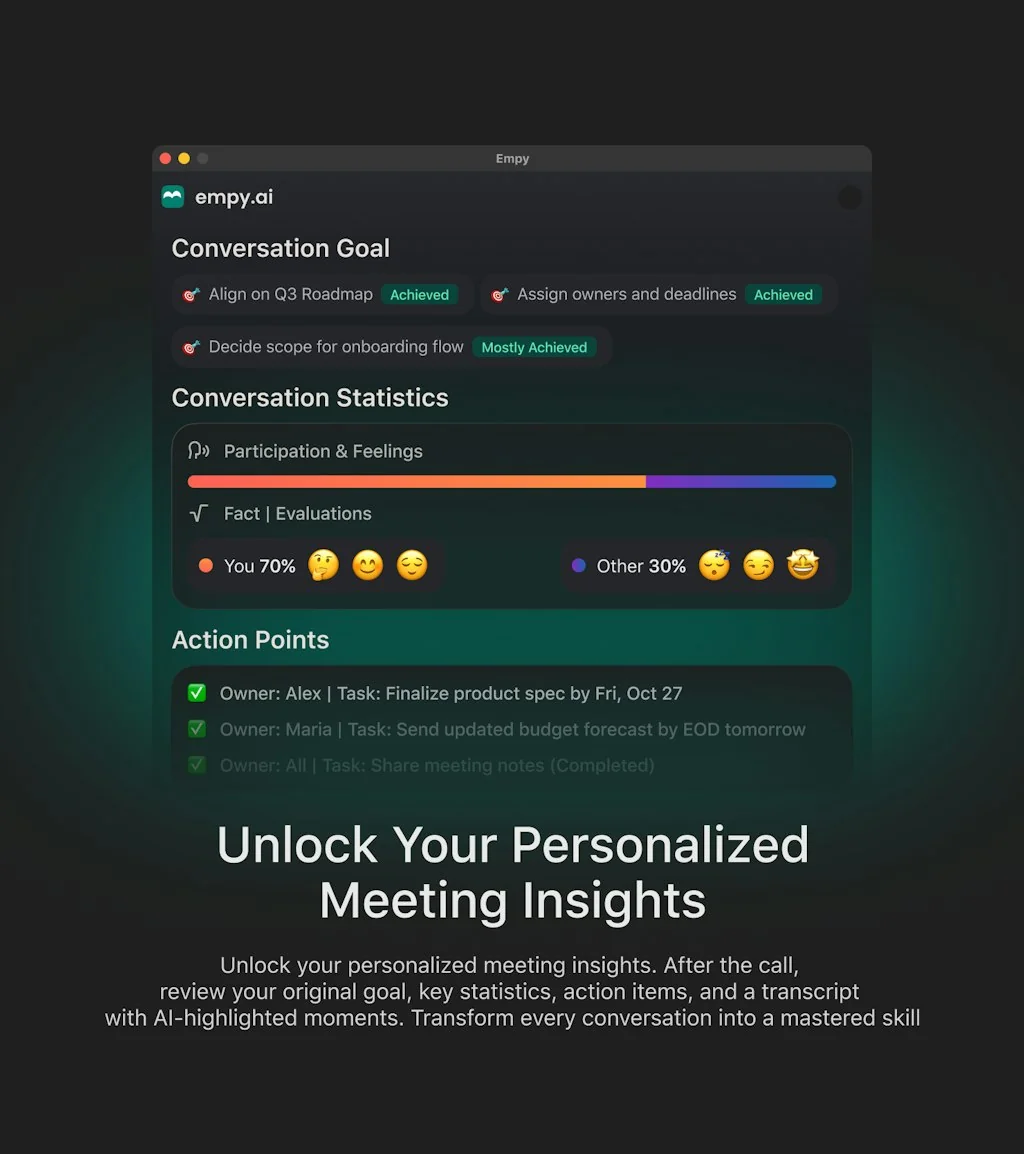 Empy.ai - AI coach for zoom meetings screenshot 3 of 3