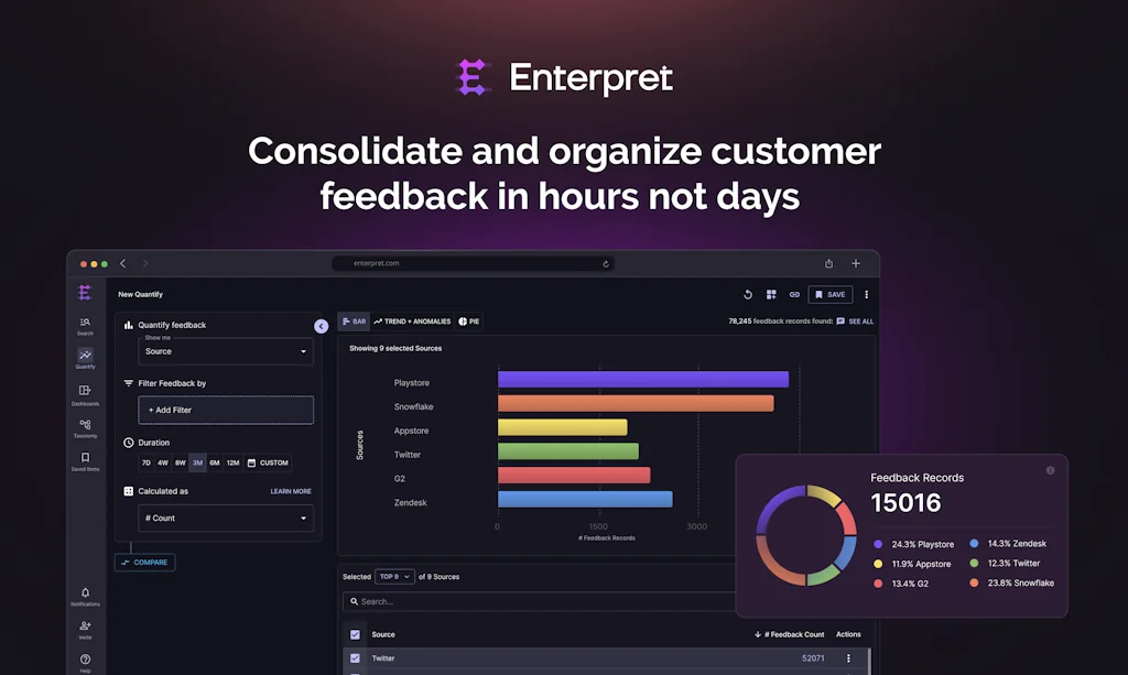 Enterpret screenshot 1 of 3