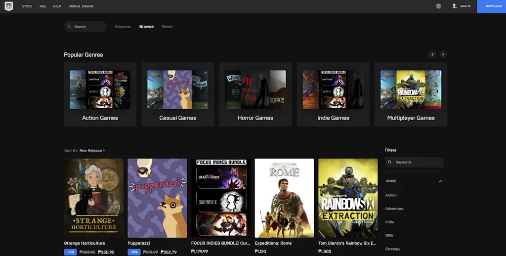 Epic Games screenshot 2 of 2