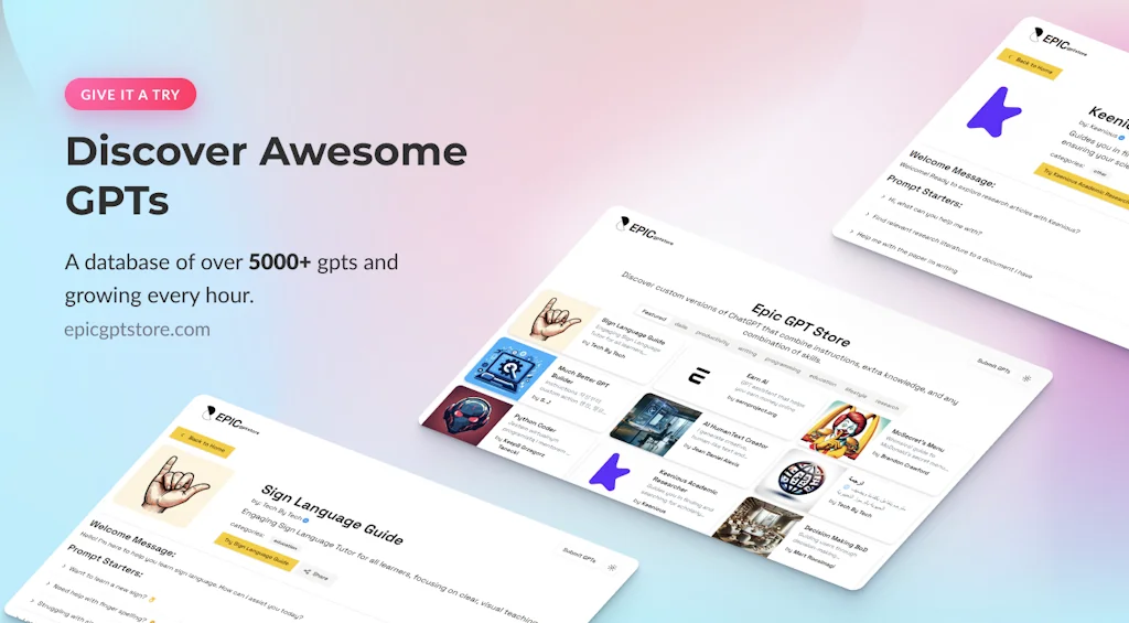 Epic Gptstore screenshot 1 of 3