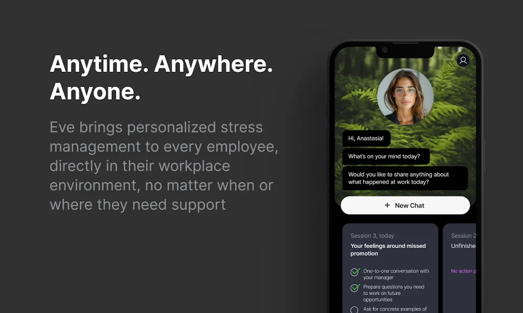 Eve: Workplace Stress AI Coach screenshot 1 of 3