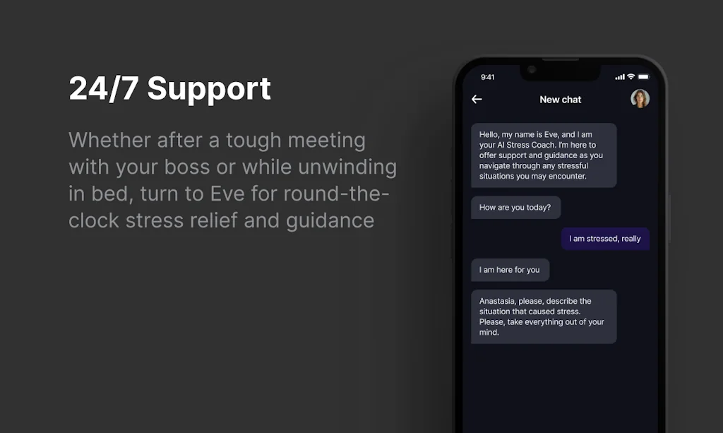 Eve: Workplace Stress AI Coach screenshot 2 of 3