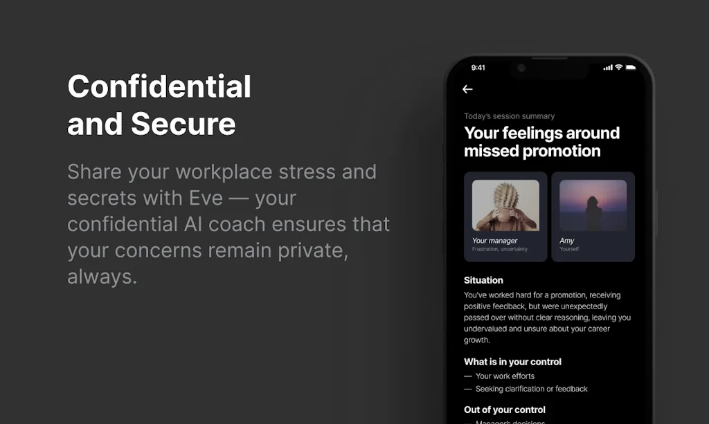 Eve: Workplace Stress AI Coach screenshot 3 of 3