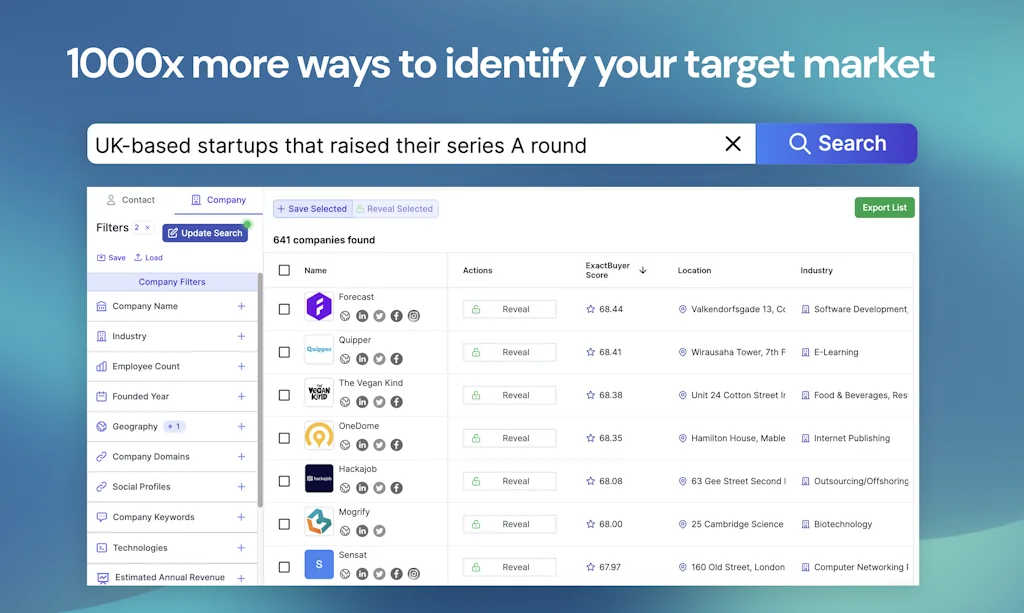ExactBuyer Audiences & Enrichment API screenshot 2 of 4