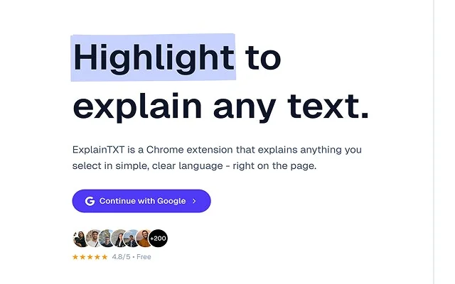 ExplainTXT screenshot 1 of 2