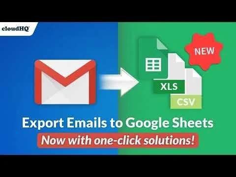 Export Emails to Sheets by cloudHQ screenshot 1 of 7