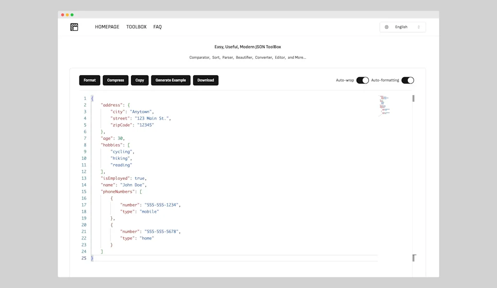 ezjson::Easy-to-use JSON comparison tool screenshot 2 of 4
