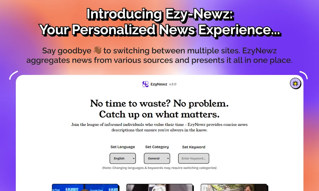 Ezy-Newz screenshot 1 of 3