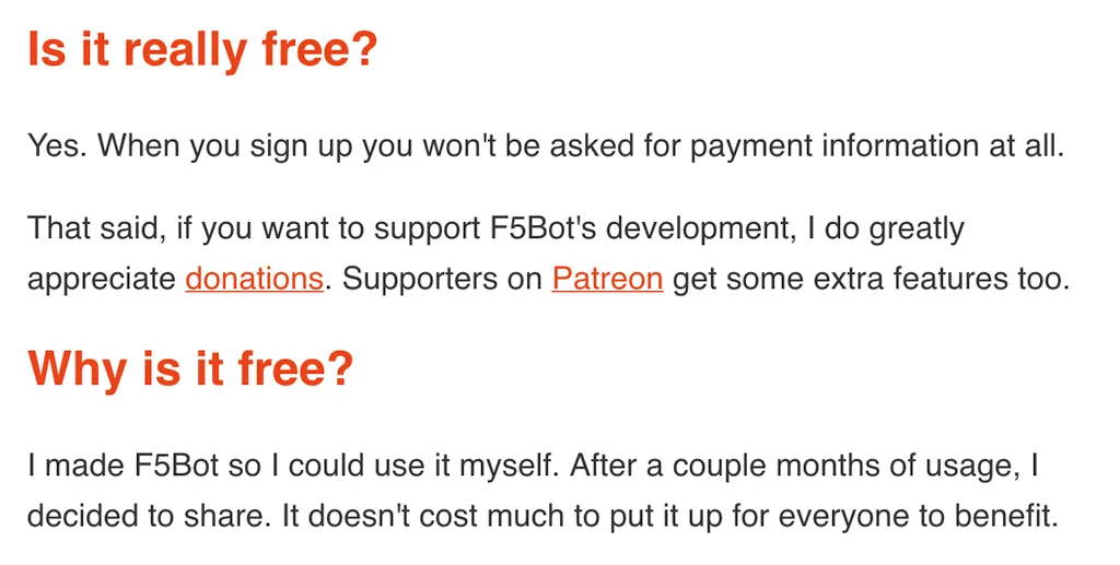 F5Bot screenshot 1 of 2