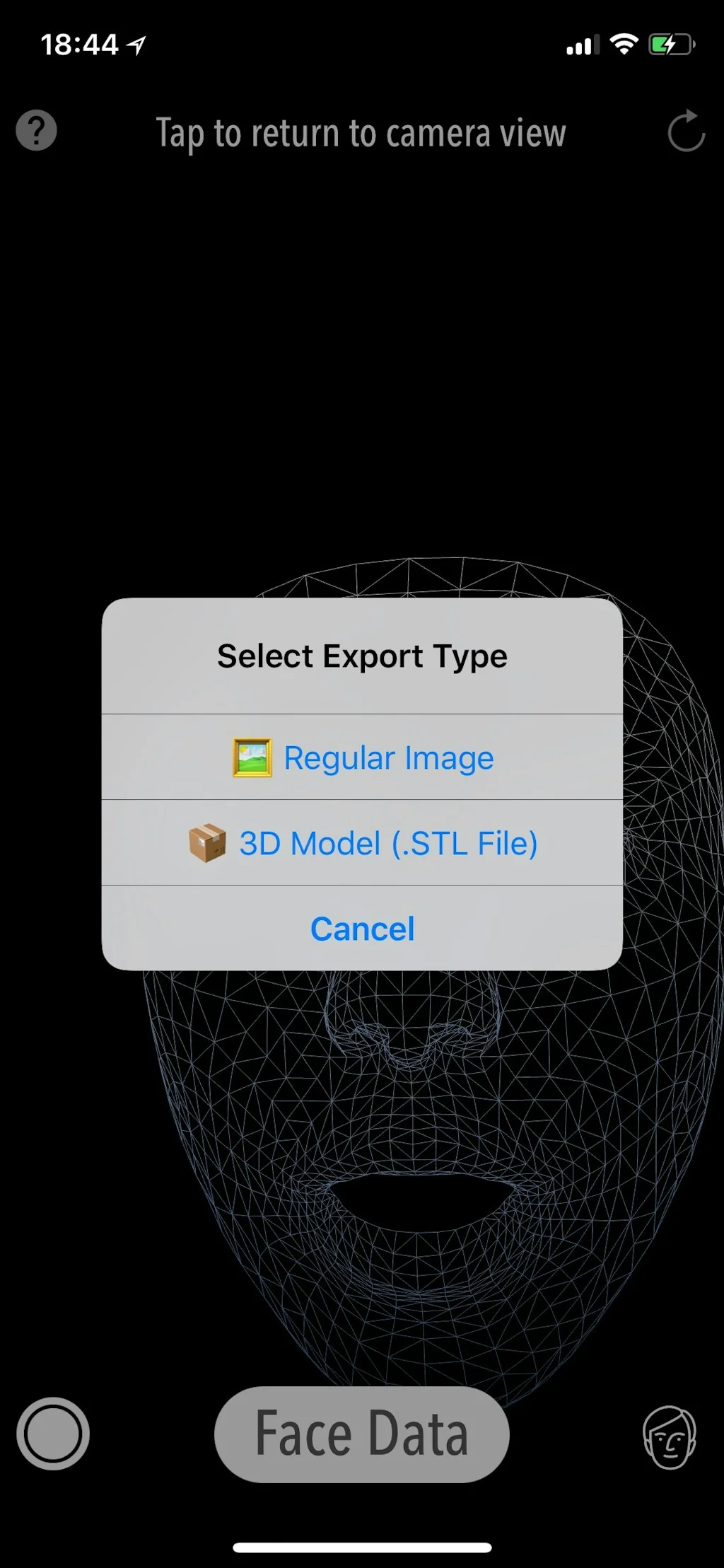 Face Mesh in AR MeasureKit screenshot 2 of 4