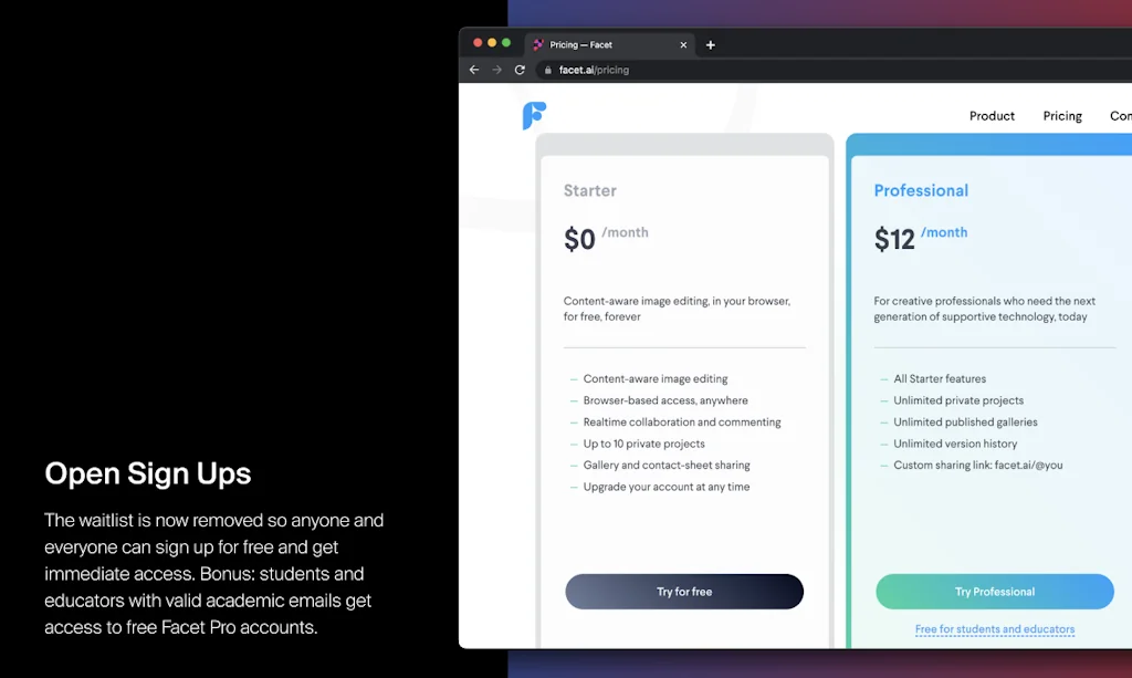 Facet screenshot 8 of 12