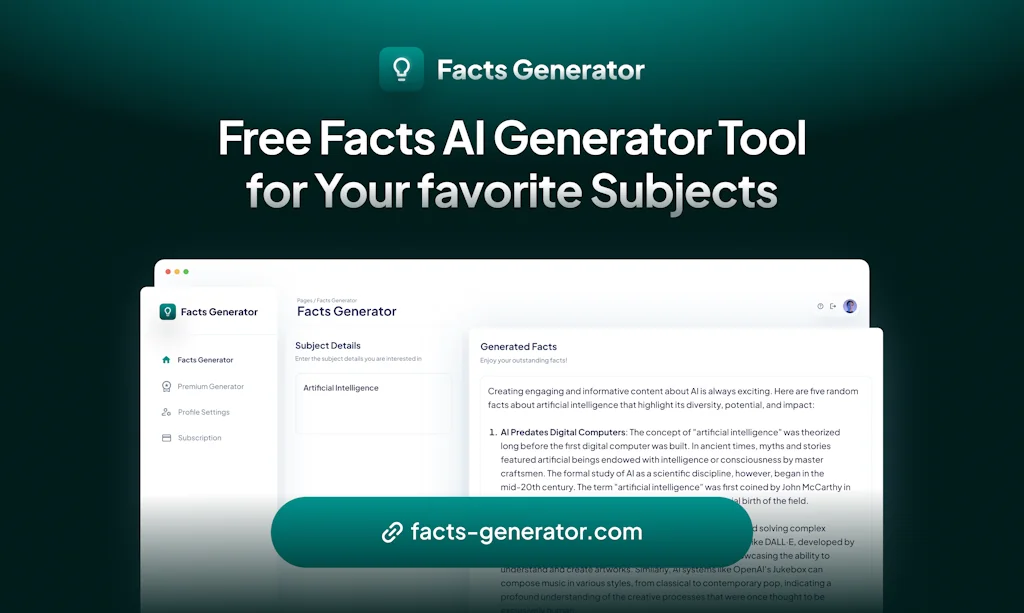 Facts Generator screenshot 1 of 6