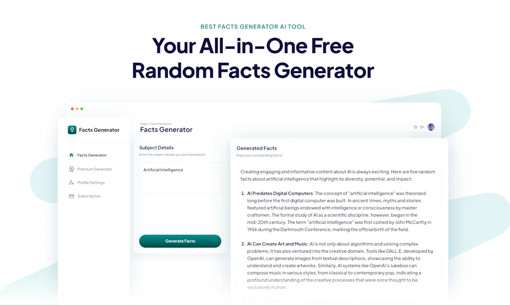 Facts Generator screenshot 2 of 6