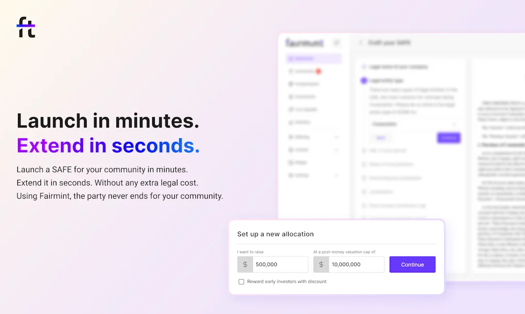 Fairmint - Equity of the Future screenshot 4 of 6