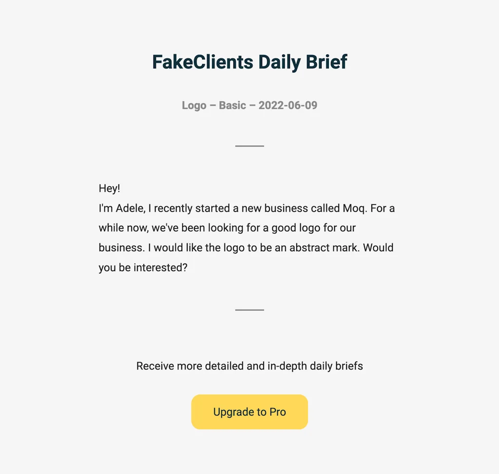 FakeClients.com screenshot 2 of 3