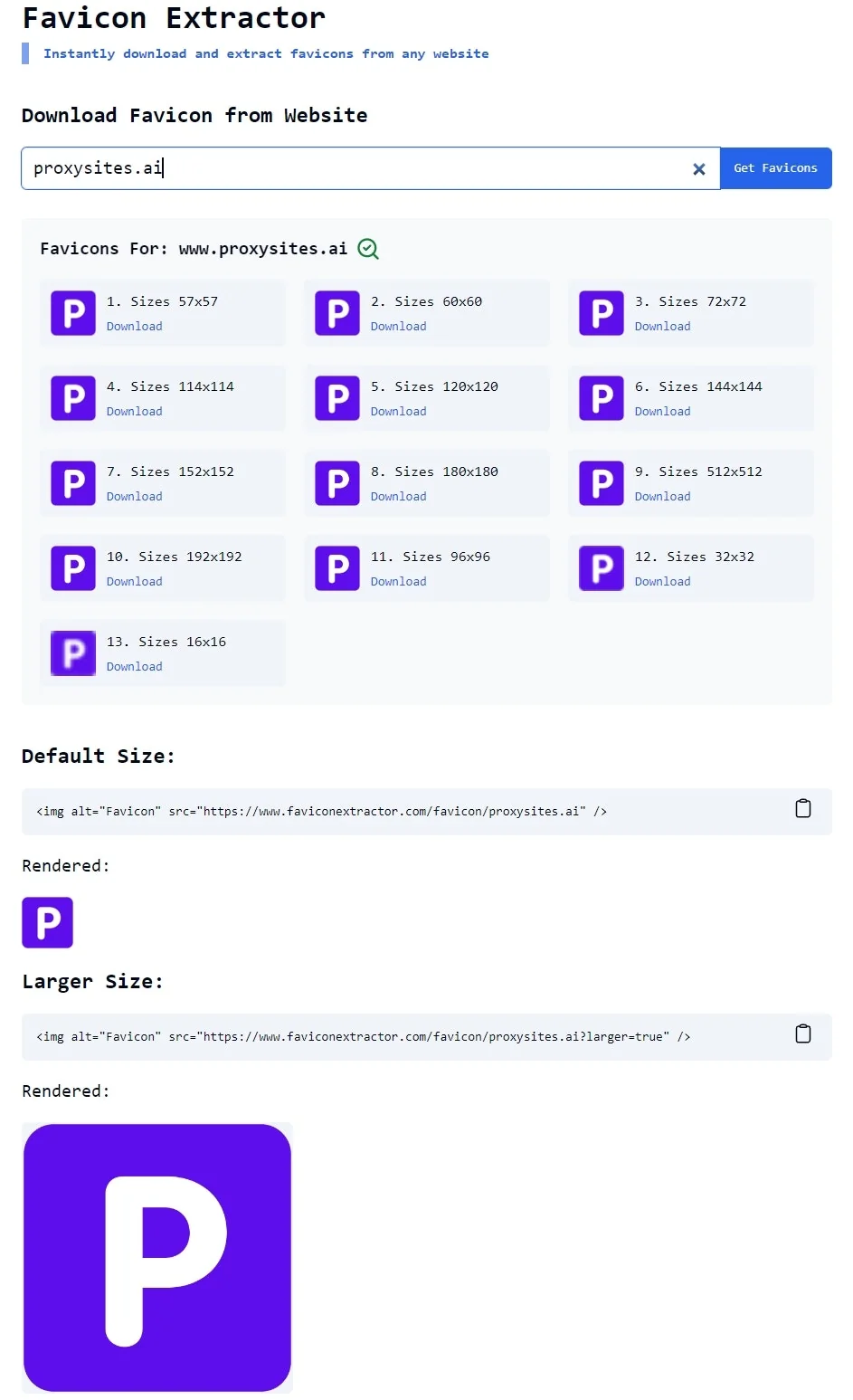 Favicon Extractor screenshot 3 of 3