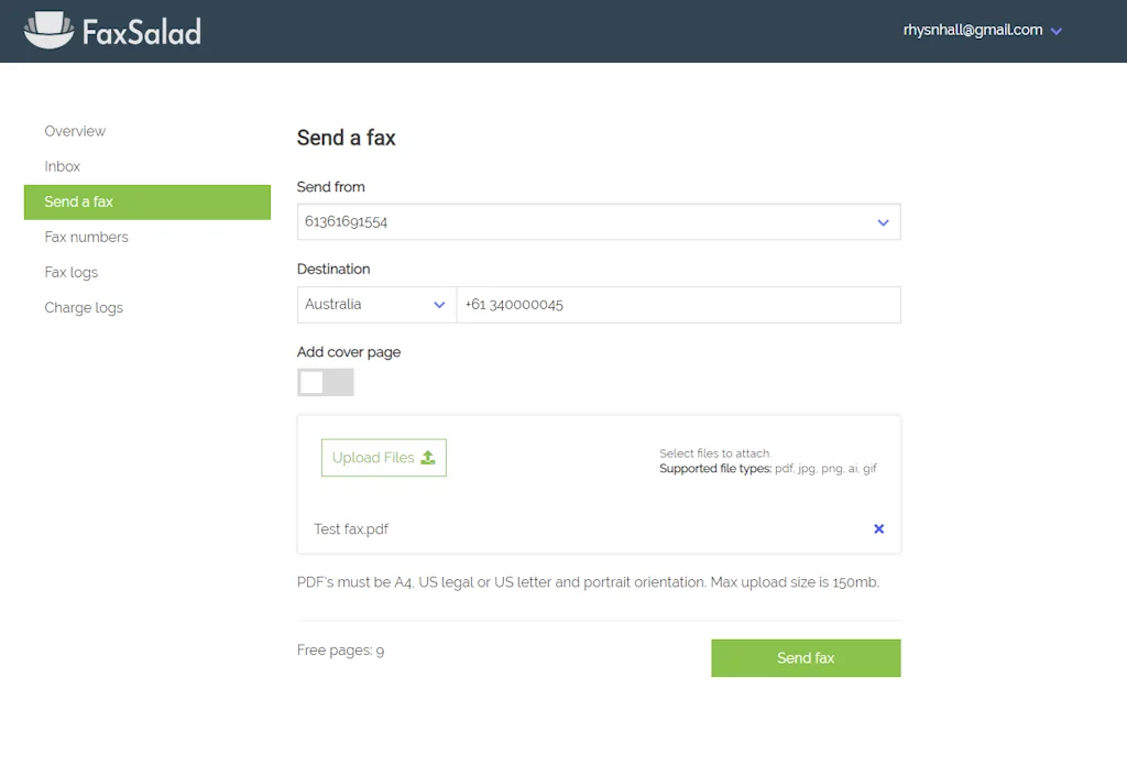 FaxSalad screenshot 2 of 5