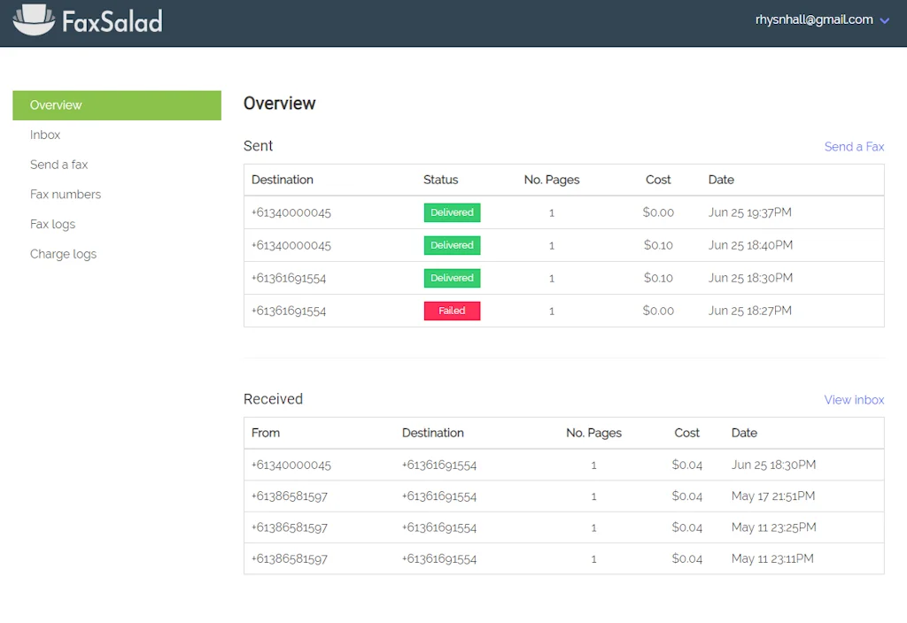 FaxSalad screenshot 3 of 5