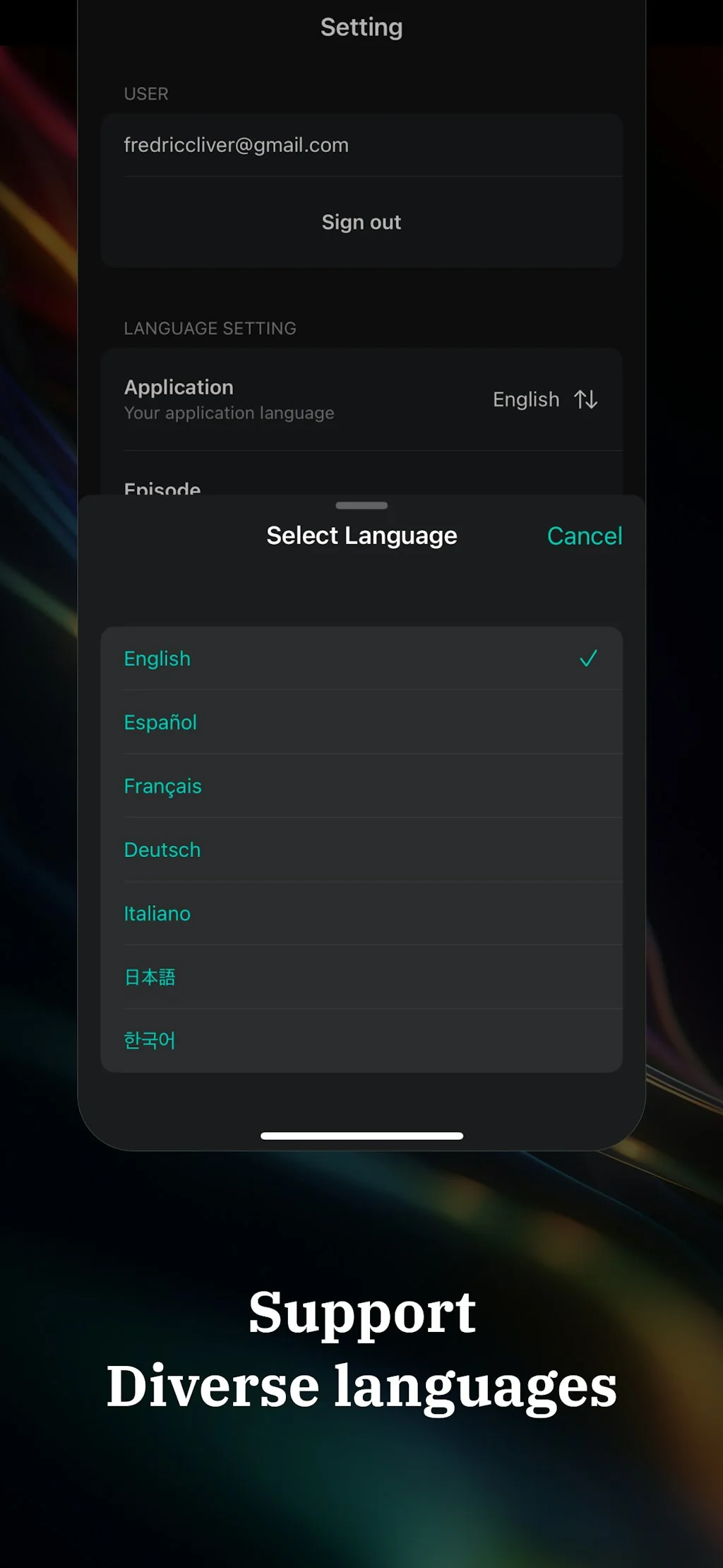 FCZP:Fully customised zenerative podcast screenshot 6 of 7