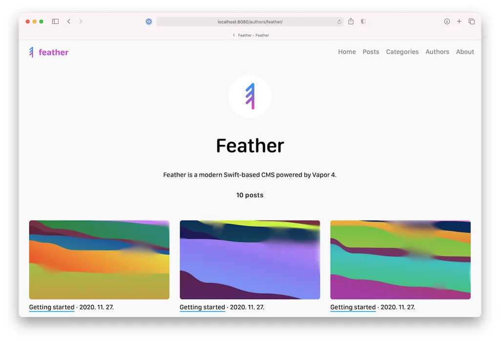 Feather CMS screenshot 2 of 7