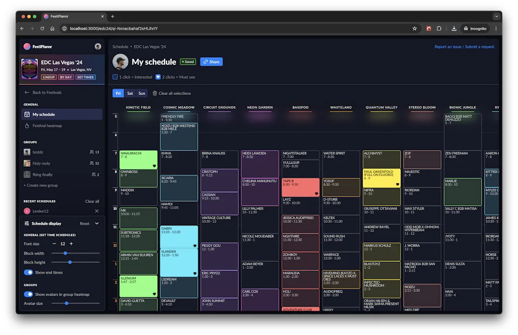 FestiPlannr screenshot 1 of 5
