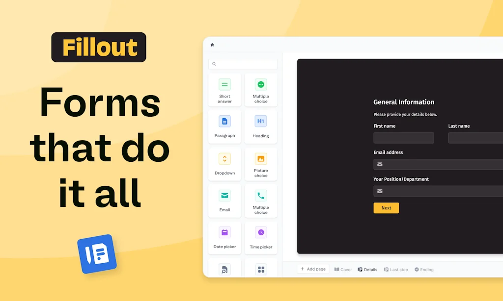 Fillout.com screenshot 1 of 5