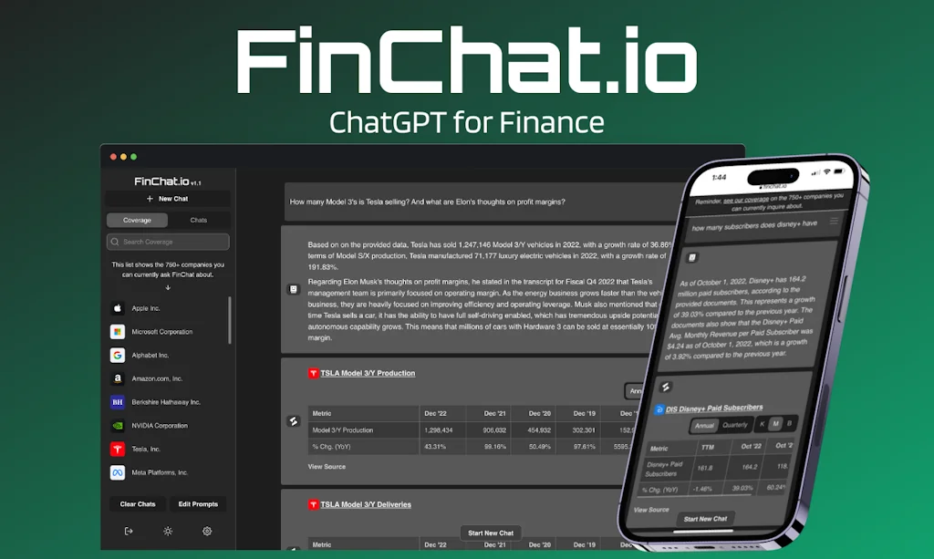 FinChat - ChatGPT for Finance screenshot 2 of 6