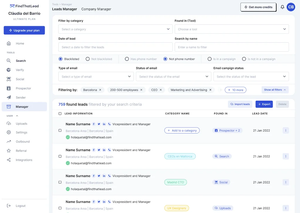 FindThatLead screenshot 2 of 3