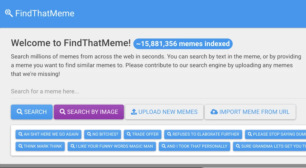 FindThatMeme screenshot 1 of 2